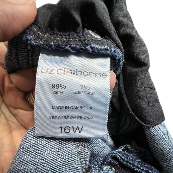 Liz Claiborne Woman Boyfriend Skinny Jeans - Size 16w - Picture 7 of 8